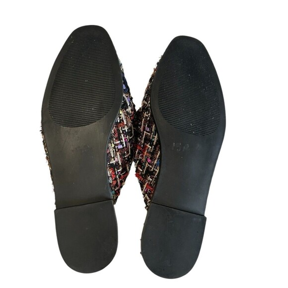 Steve Madden Multicolor Tweed Loafers with Gold Chain - Picture 10 of 11